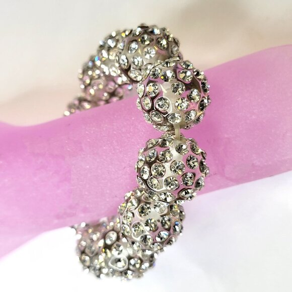Crystal Stretch Ball Bracelet - Picture 3 of 16